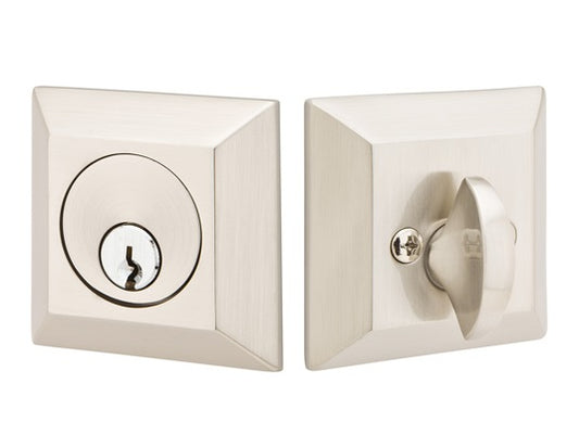 Emtek Quincy Deadbolts - Satin Nickel