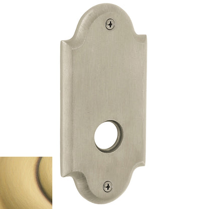 Baldwin Estate R031 - Satin Nickel & Brown