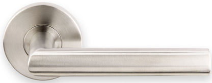 Inox Stockholm Lever with RA Rosette - Satin Stainless Steel