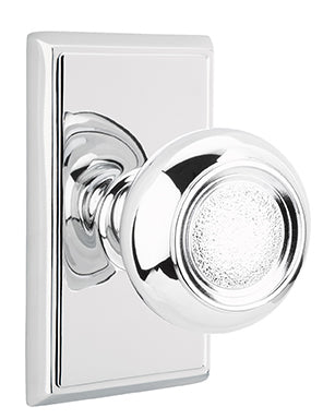 Emtek Belmont Knob Polished Chrome Rectangular Rosette