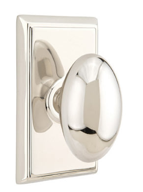 Emtek Egg Knob with Rectangular Rosette