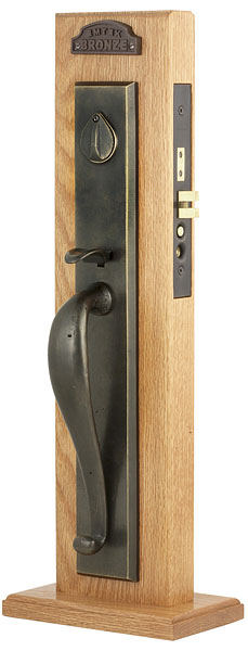 Emtek Rectangular Full Length Mortise Entrance Handleset