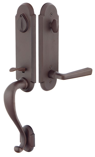 Emtek Remington Handleset - Deep Burgundy