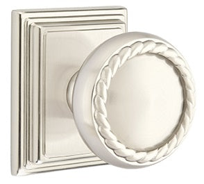 Emtek Rope Knob with Wilshire Rosette
