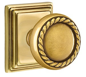 Emtek Rope Knob with Wilshire Rosette