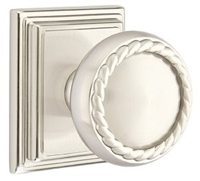 Emtek Rope Knob with Wilshire Rosette