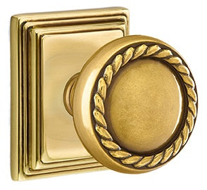 Emtek Rope Knob with Wilshire Rosette