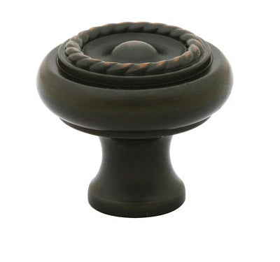 Emtek Rope 1 Inch Cabinet Knob Oil Rubbed Bronze