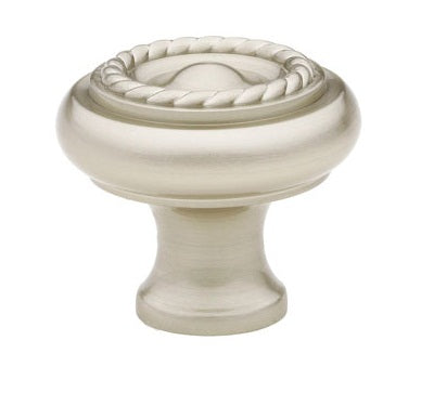 Emtek Rope 1-1/4 Inch Cabinet Knob Satin Nickel
