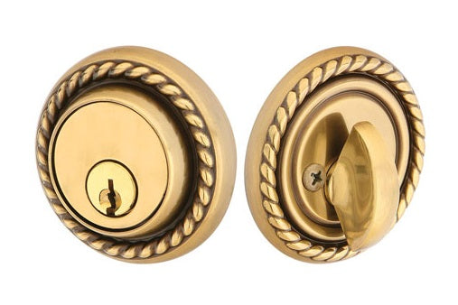 Emtek Rope Style Deadbolt - French Antique