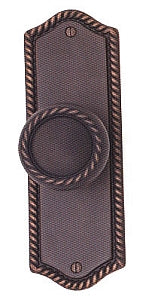 Emtek Colonial Sideplate - Rope Knob - Oil Rubbed Bronze