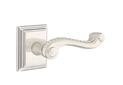 Emtek Rope Lever Satin Nickel-Wilshire Rosette
