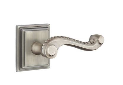 Emtek Rope Lever Pewter-Wilshire Rosette