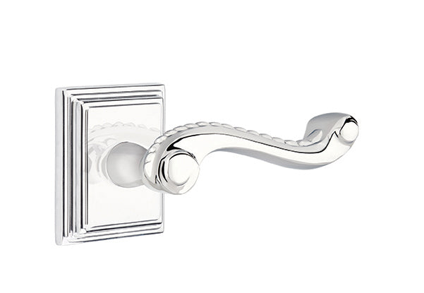 Emtek Rope Lever Polished Chrome-Wilshire Rosette