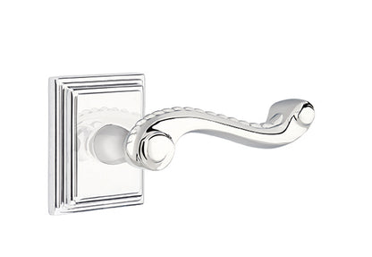 Emtek Rope Lever Polished Chrome-Wilshire Rosette