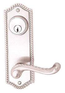 Emtek Rope Sideplate Lock - Rope Lever - Polished Chrome