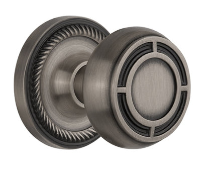 Nostalgic Warehouse Rope Rosette with Mission Knob
