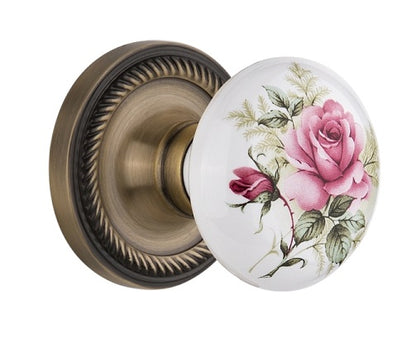 Nostalgic Warehouse Rope Rosette with Homestead Knob