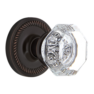 Nostalgic Warehouse Rope Rosette with Waldorf Knob - Timeless Bronze