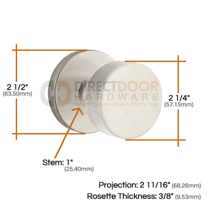 Emtek Round Knob Specs Disk Rosette