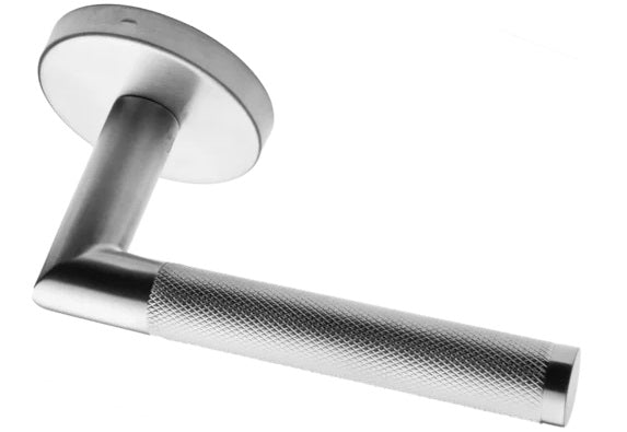 Linnea L05 Stainless Steel Door Lever with Round Rosette
