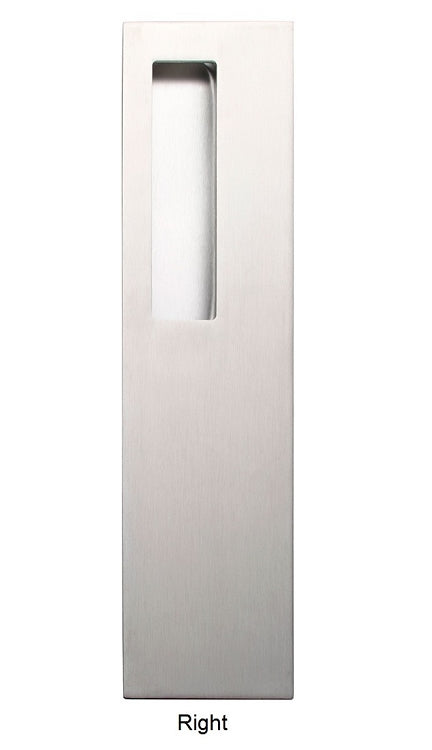 Linnea Rectangle Flush Pull RPS-375L, Satin Stainless Steel