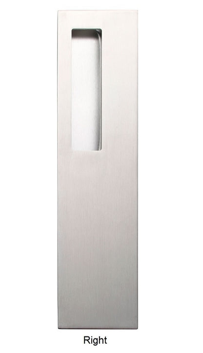 Linnea Rectangle Flush Pull RPS-375L, Satin Stainless Steel