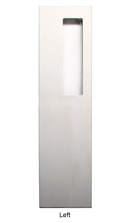 Linnea Rectangle Flush Pull RPS-375L, Satin Stainless Steel
