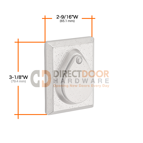 Baldwin Reserve Series Rustic Square Single Cylinder Deadbolt