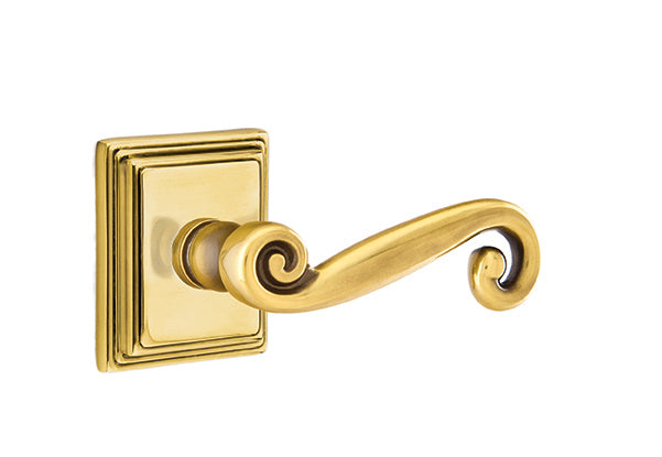 Emtek Rustic Lever French Antique-Wilshire Rosette