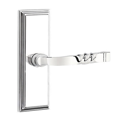 Emtek Santa Fe Lever with 7 Inch Wilshire Sideplate