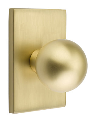 Emtek Orb Knob - Modern Rectangular Rosette