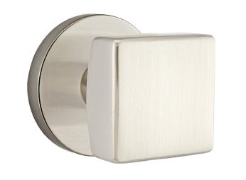 Emtek Square Knob - Disk Rosette
