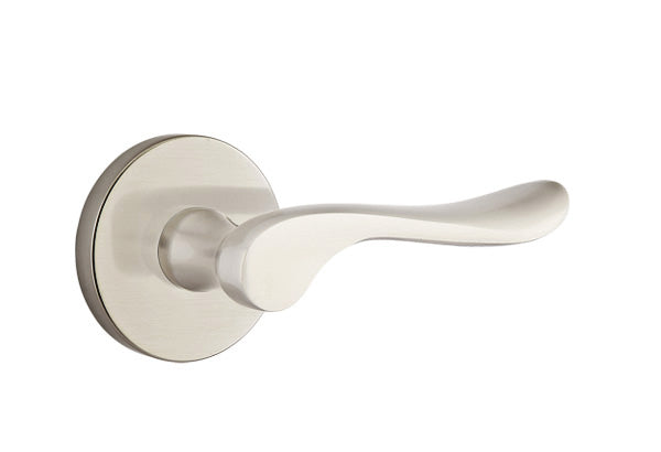 Emtek Luzern Door Lever - Disk Rosette - Satin Nickel