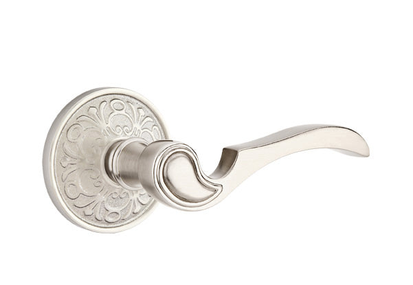 Emtek Coventry Lever with Lancaster Rosette - Satin Nickel