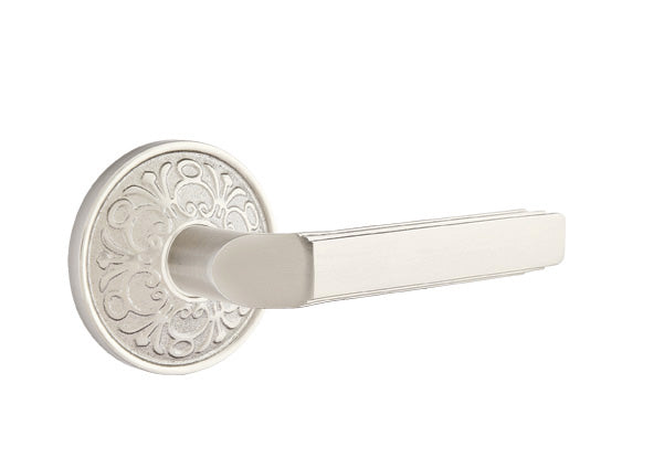 Emtek Milano Lever with Lancaster Rosette