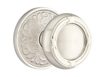 Emtek Ribbon & Reed Knob with Lancaster Rosette