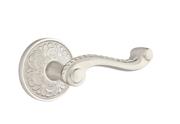 Emtek Rope Lever - Lancaster Rosette - Satin Nickel