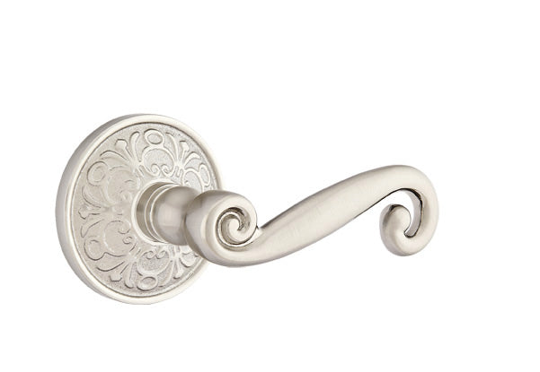Emtek Rustic Lever - Lancaster Rosette - Satin Nickel