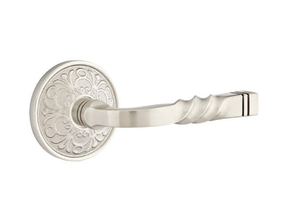 Emtek Santa Fe Lever - Lancaster Rosette - Satin Nickel