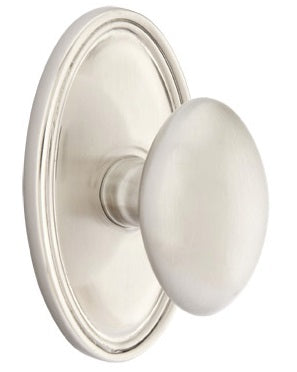 Emtek Egg Interior Mortise Knob with Oval Rosette