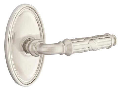 Emtek Ribbon & Reed Lever with Oval Rosette