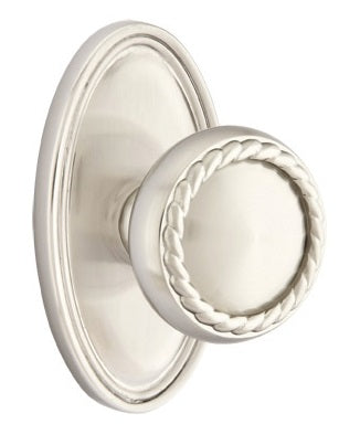 Emtek Rope Knob with Oval Rosette