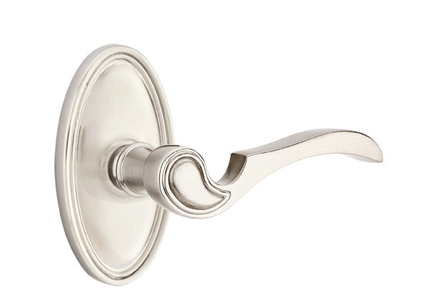 Emtek Coventry Lever with Oval Rosette - Satin Nickel
