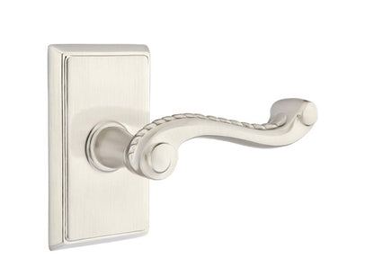 Emtek Rope Lever - Rectangular Rosette - Satin Nickel