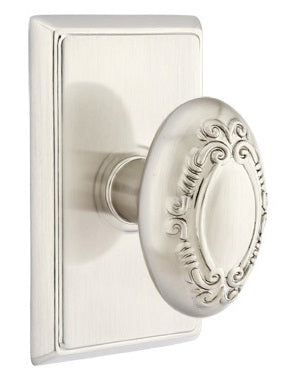 Emtek Victoria Knob - Rectangular Rosette