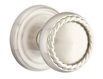 Emtek Rope Knob - Shown with Regular Rosette