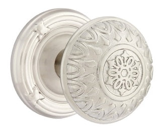 Emtek Lancaster Knob - Ribbon and Reed Rosette