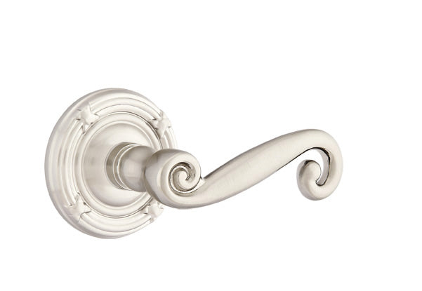 Emtek Rustic Lever with Ribbon & Reed Rosette