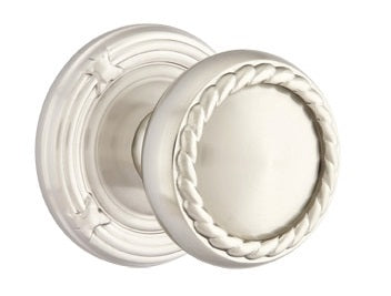 Emtek Rope Knob with Ribbon & Reed Rosette